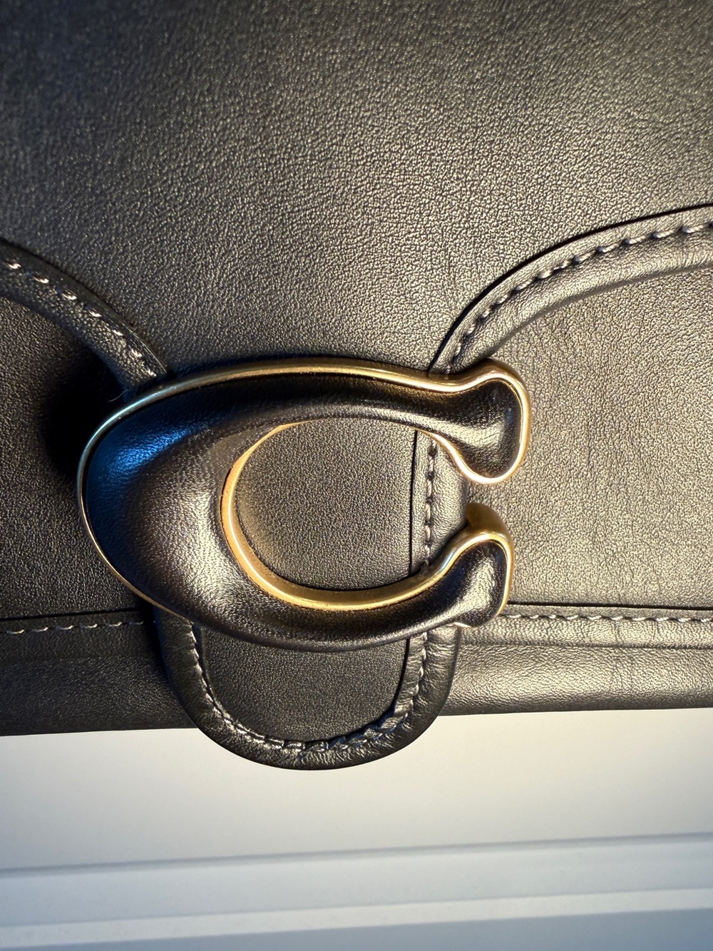 COACH - Black Tabby Messenger with Brass Hardware - Picture 7 of 16